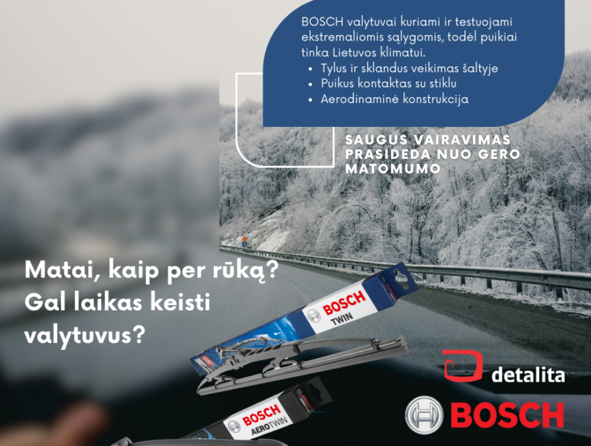Kodėl BOSCH valytuvai – geriausias pasirinkimas Lietuvos žiemai?